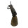 Antike afrikanische Benue Chamba Viehglocke aus Bronze mit Lederriemen – 10 cm