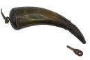 Antikes Pulverhorn mit Namensgravur I. Kilpatrick &...