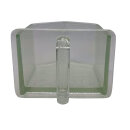 Vintage Poncet Küchenschütte aus Pressglas – ca. 1930-1950