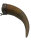 Antikes Bodenlader-Pulverhorn mit Eisenkette – um 1800