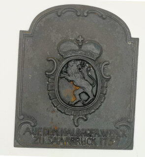 Vintage Halberger Hütte Gussrelief aus Eisen – 20. Jhd.