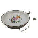Mid-Century Kinder-Warmhalteteller aus Edelstahl – ca. 1950