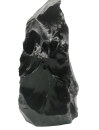 Viktorianischer Obsidian-Solitär, roh – 19. Jh. Stil