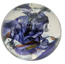 Studioglas Briefbeschwerer Paperweight „BÜ“ – 1993