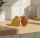 Moderne Silberring mit Naturbernstein – Designer-Neuware