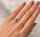 Modernist Bicolor Ring aus 925 Silber mit Rubin – RG 59