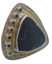 Modern Gothic Onyx-Ring aus 925er Silber – Dark Academia