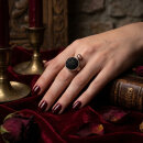 Modern Victorian Lava-Ring mit Granat aus 925 Silber...