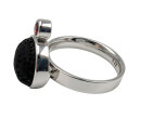 Modern Victorian Lava-Ring mit Granat aus 925 Silber – RG57
