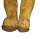 Vintage Zweifarben-Teddybär mit Holzwolle – 1950er Jahre