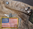 Vintage US Army Fliegerjacke aus Echtleder – Gr. 58 / XL-XXL