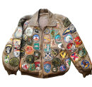 Vintage US Army Fliegerjacke aus Echtleder – Gr. 58 / XL-XXL