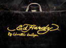 Vintage Ed Hardy Echtleder-Kapuzenjacke XXL – frühe 2000er