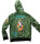 Vintage Ed Hardy Echtleder-Kapuzenjacke XXL – frühe 2000er
