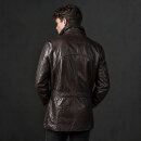 Vintage 70er Jahre Herren-Lederjacke Kastanienbraun – Gr. M/L (Etikett 56)