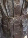 Vintage 70er Jahre Herren-Lederjacke Kastanienbraun – Gr. M/L (Etikett 56)