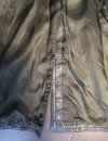 Vintage Kradmantel aus dunkelgrünem Leder – Motorradmantel 120cm