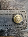 Vintage AWACS Lederjacke XL – Two-Tone Fliegerjacke Braun-Grün