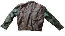 Vintage AWACS Lederjacke XL – Two-Tone Fliegerjacke Braun-Grün