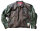 Vintage AWACS Lederjacke XL – Two-Tone Fliegerjacke Braun-Grün