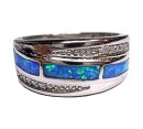 Samira - Silber Opal Ring blaugrün RG57