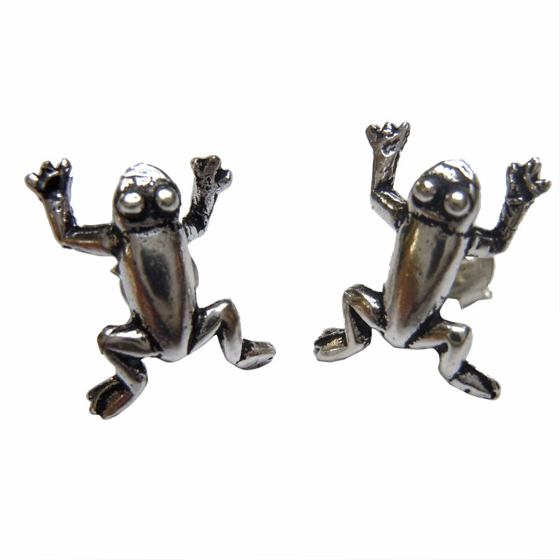 Paar Frosch Ohrringe Handarbeit aus 925 Silber, 24,00 €