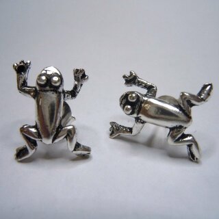 Silber, 925 € Frosch Ohrringe Paar 24,00 aus Handarbeit