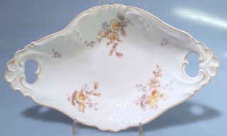 Griffschale oval  Blumendekor Nymphenburg von 1894